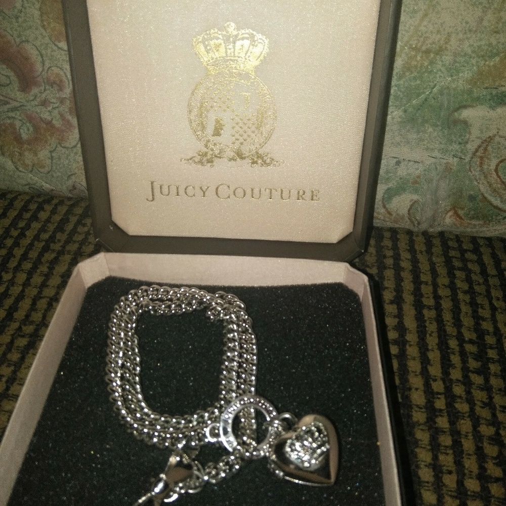 Sterling silver Juicy Couture locket necklace